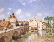 Alfred Sisley The Bridge of Moret (mk09) oil painting artist
